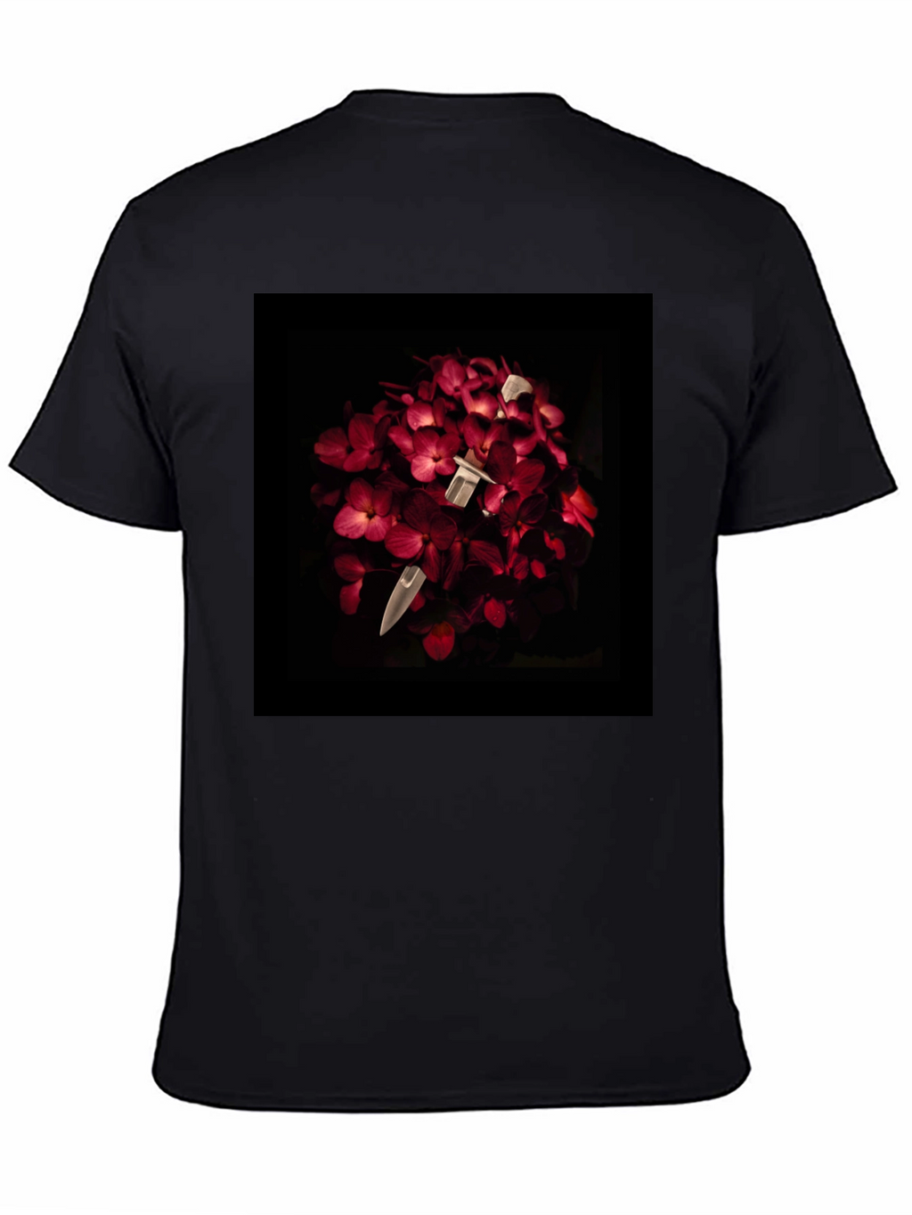 Floral Dagger Tee - Edgy & Unique Style
