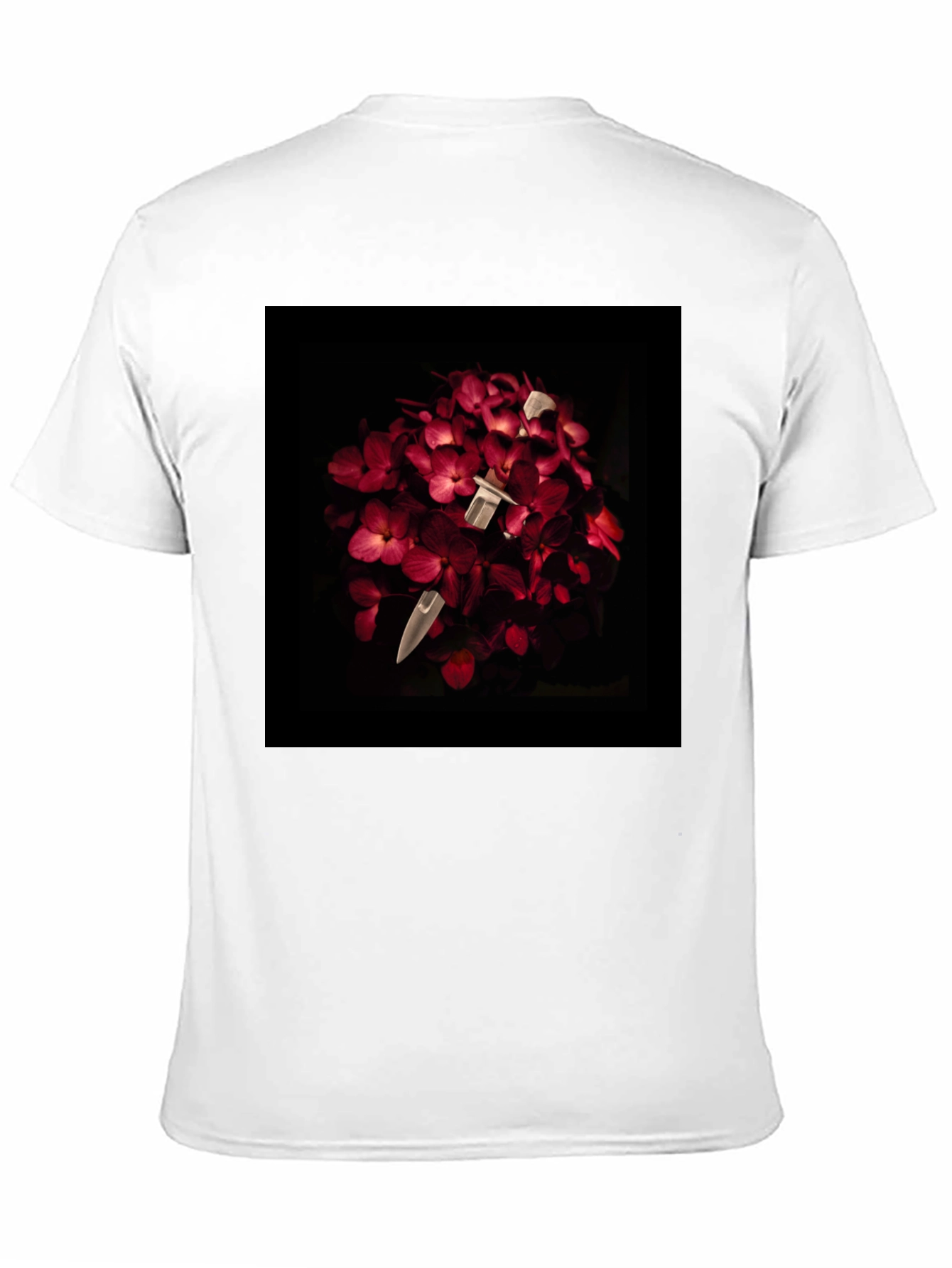 Floral Dagger Tee - Edgy & Unique Style