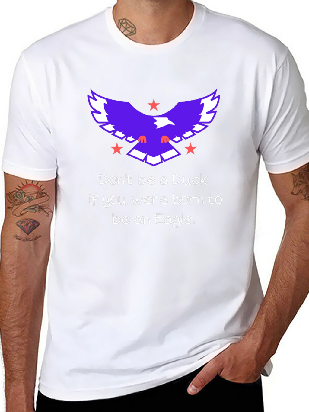 Eagle Motivational Graphic T-Shirt