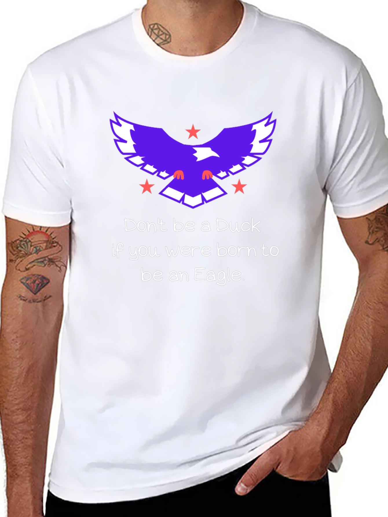 Eagle Motivational Graphic T-Shirt