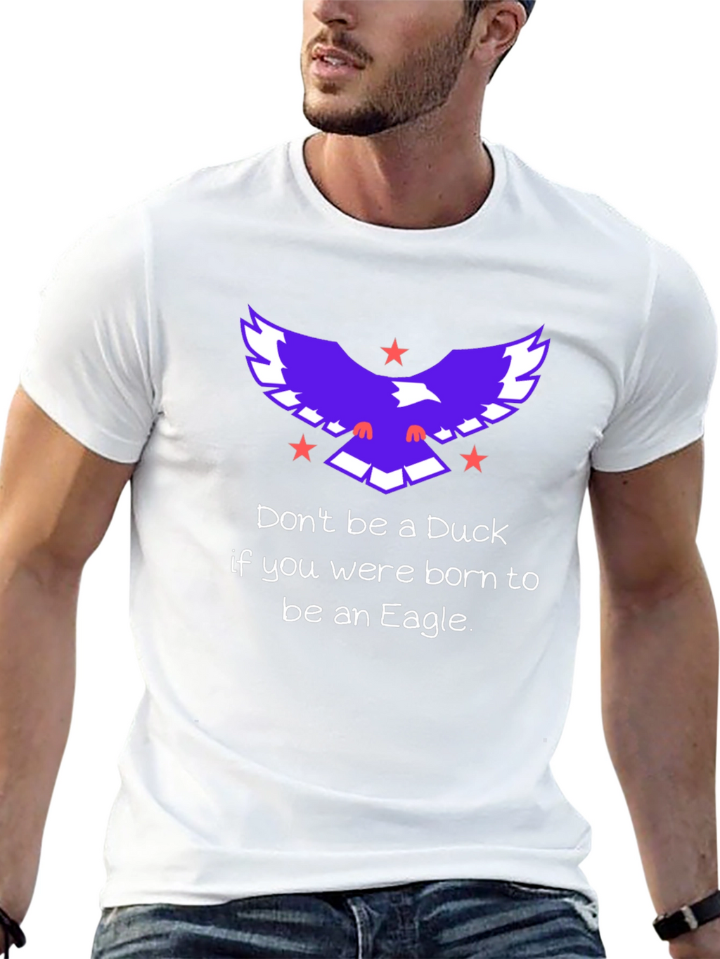 Eagle Motivational Graphic T-Shirt