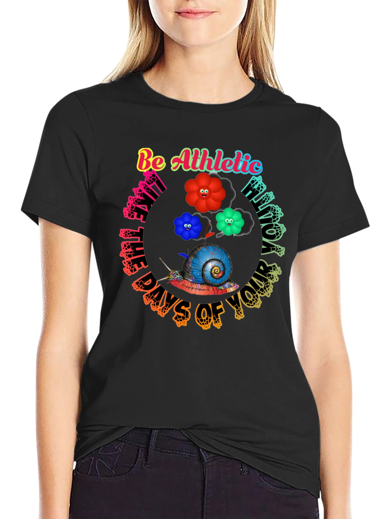 Be Athletic Snail Graphic Tee