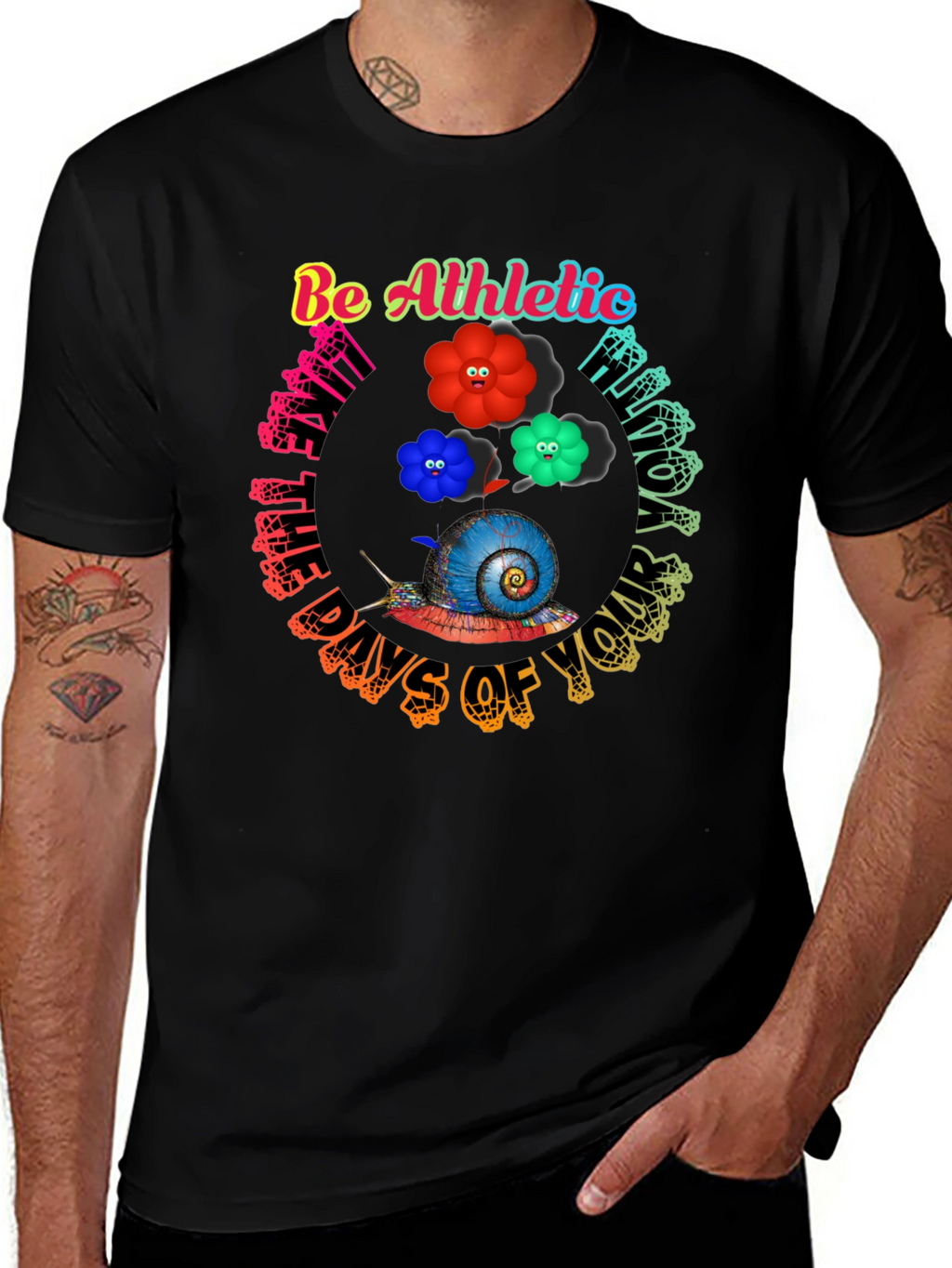 Be Athletic Snail Graphic Tee