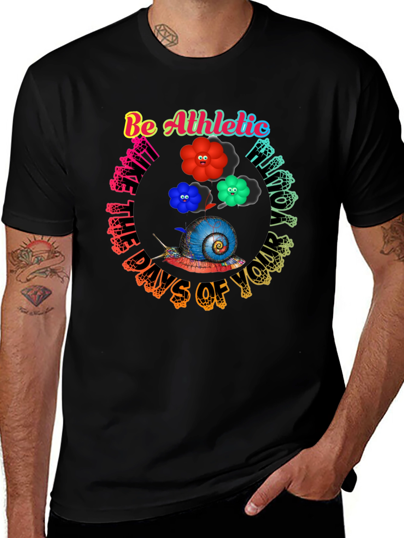 Be Athletic Snail Graphic Tee