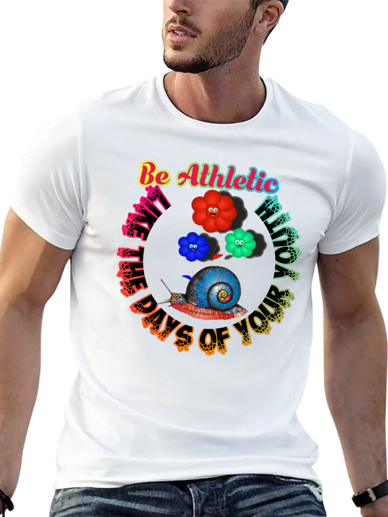 Be Athletic Snail Graphic Tee