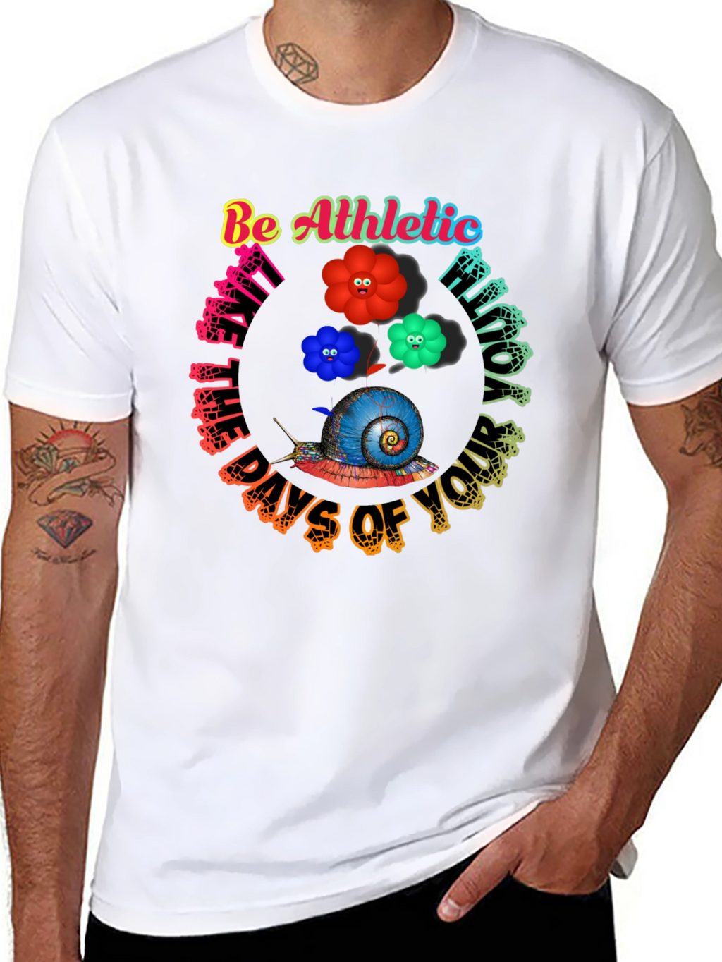 Be Athletic Snail Graphic Tee