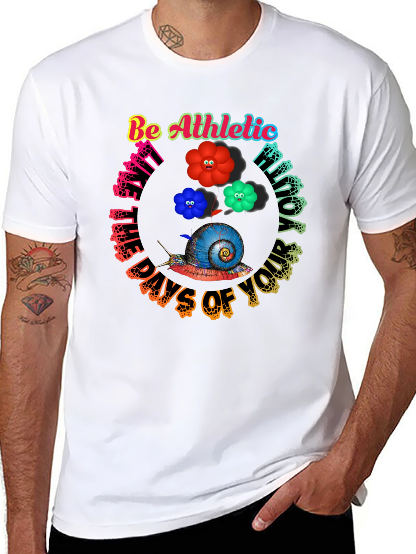 Be Athletic Snail Graphic Tee