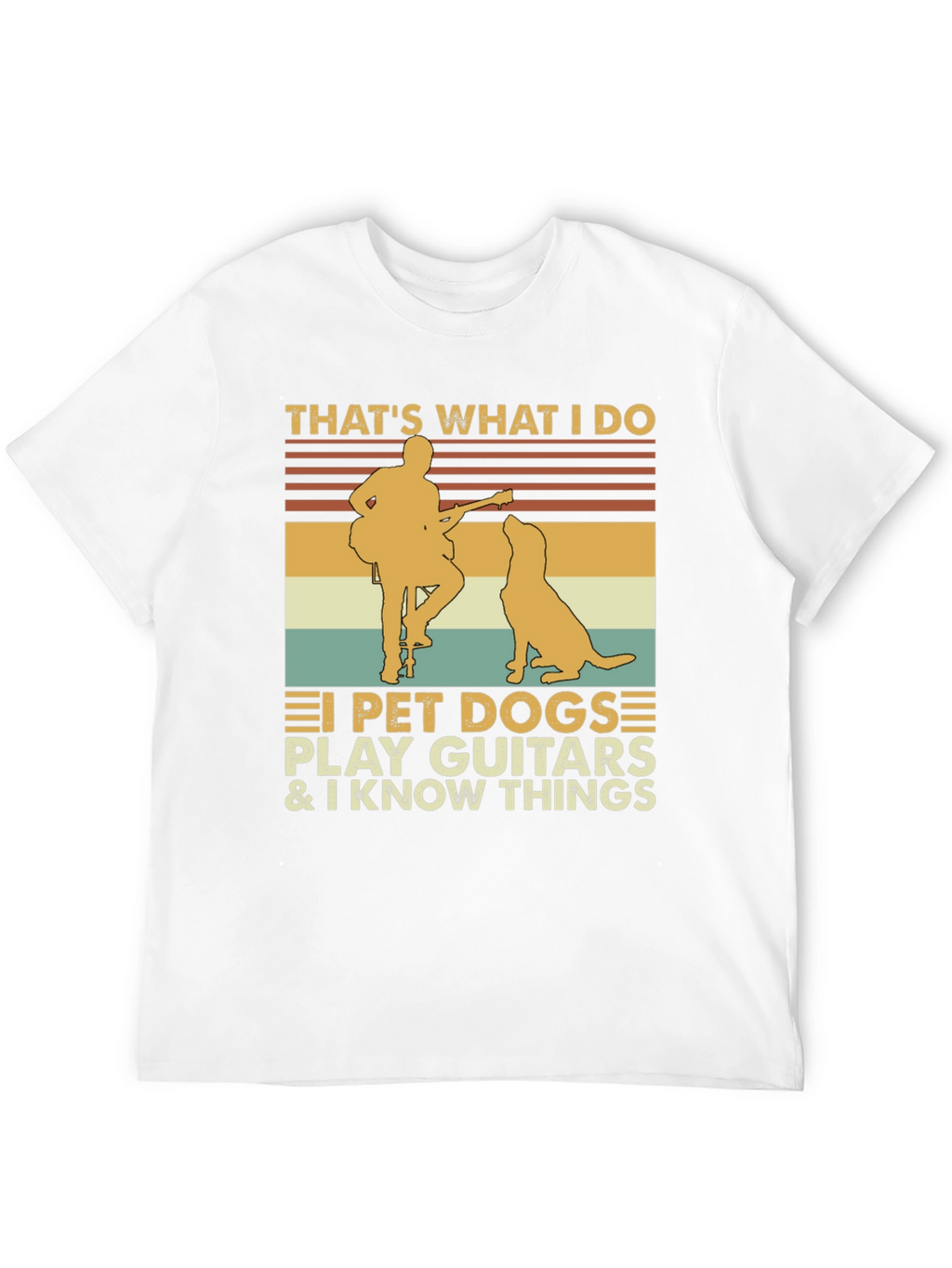Thats What I Do Pet Dog Guitar Graphic Tee