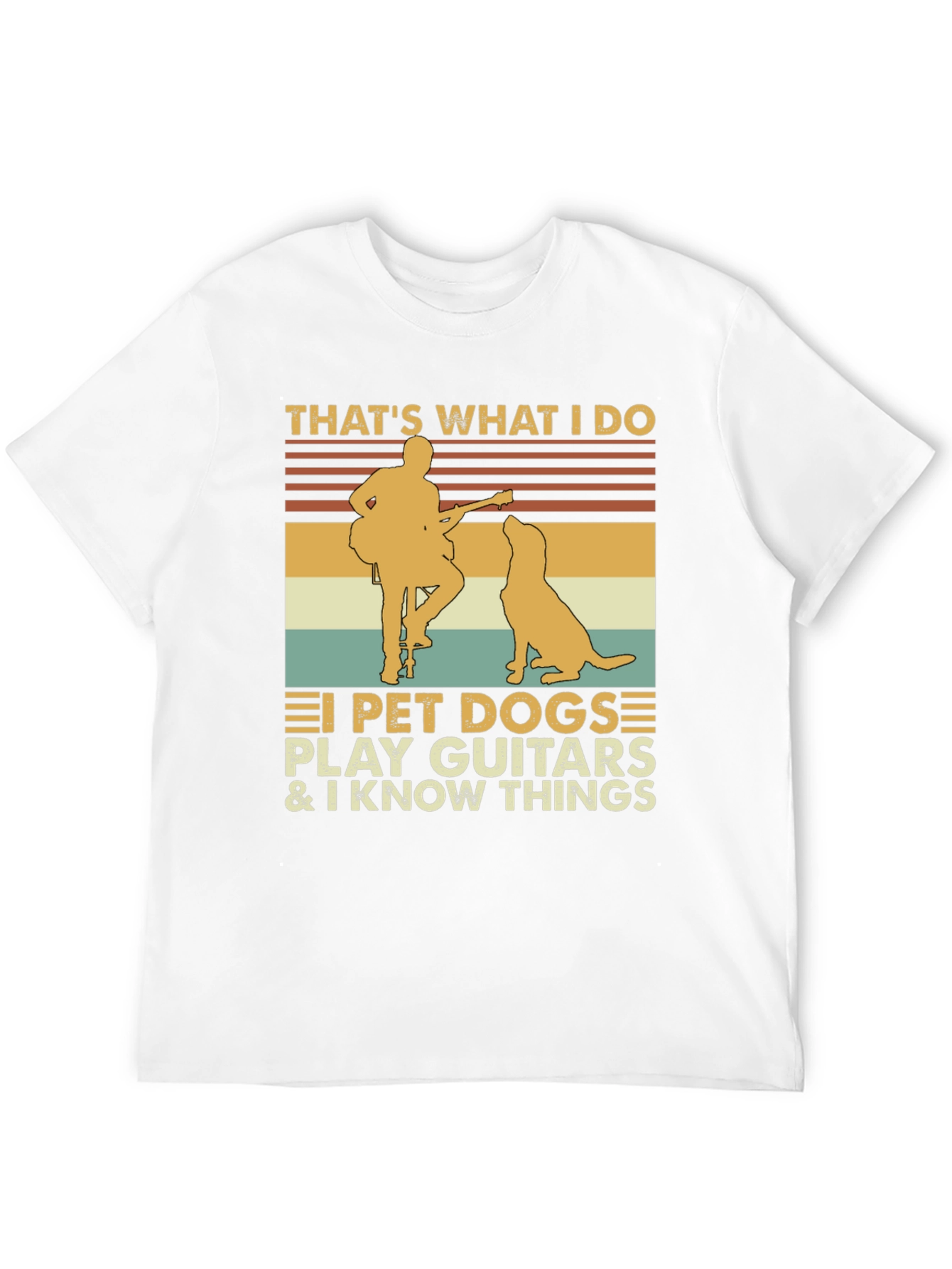 Thats What I Do Pet Dog Guitar Graphic Tee