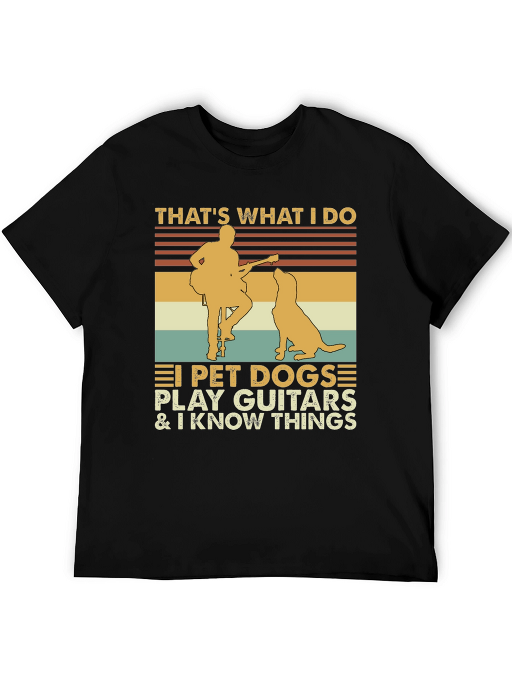 Thats What I Do Pet Dog Guitar Graphic Tee