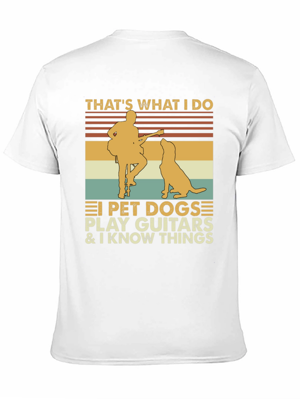 Thats What I Do Pet Dog Guitar Graphic Tee