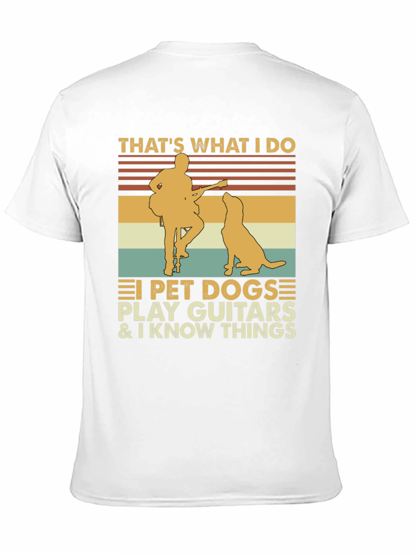 Thats What I Do Pet Dog Guitar Graphic Tee