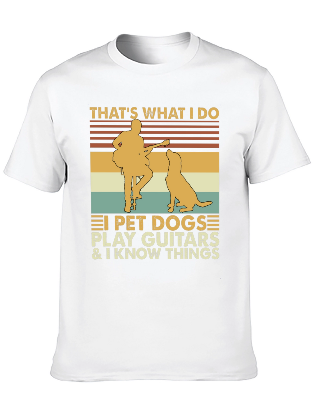 Thats What I Do Pet Dog Guitar Graphic Tee
