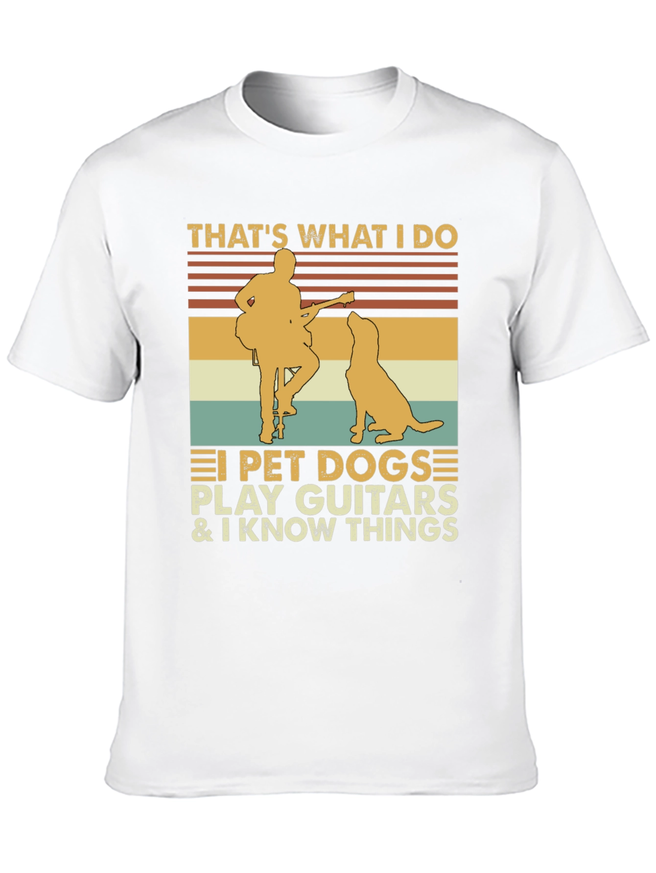 Thats What I Do Pet Dog Guitar Graphic Tee