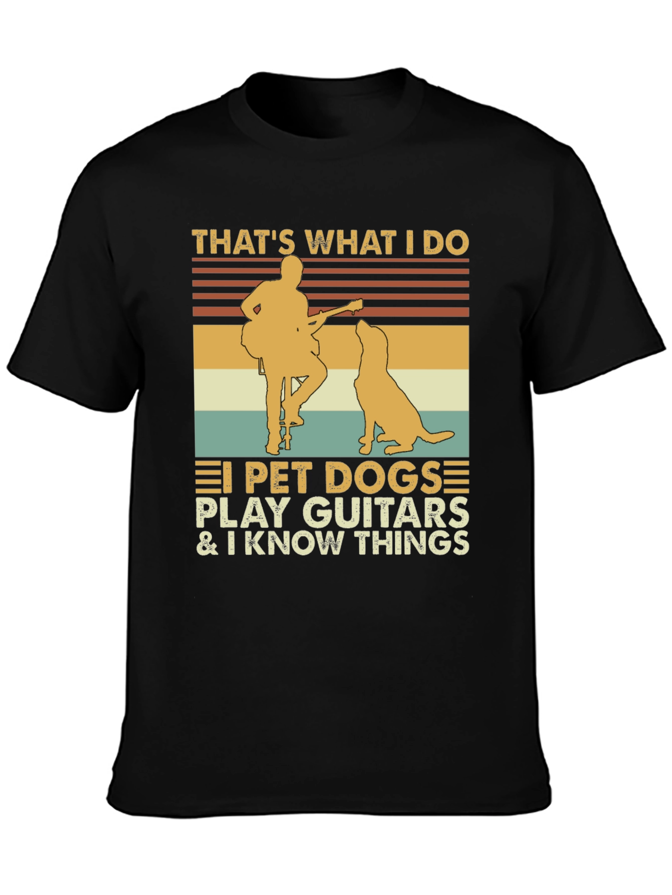 Thats What I Do Pet Dog Guitar Graphic Tee