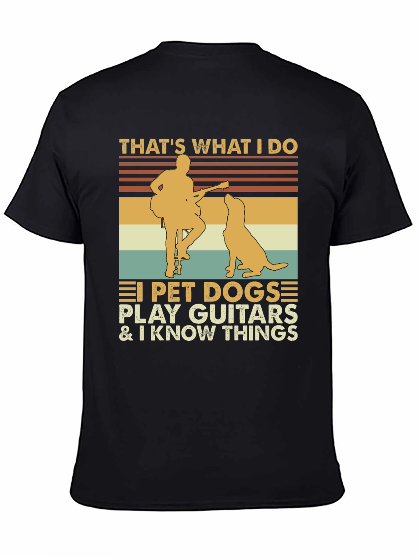 Thats What I Do Pet Dog Guitar Graphic Tee
