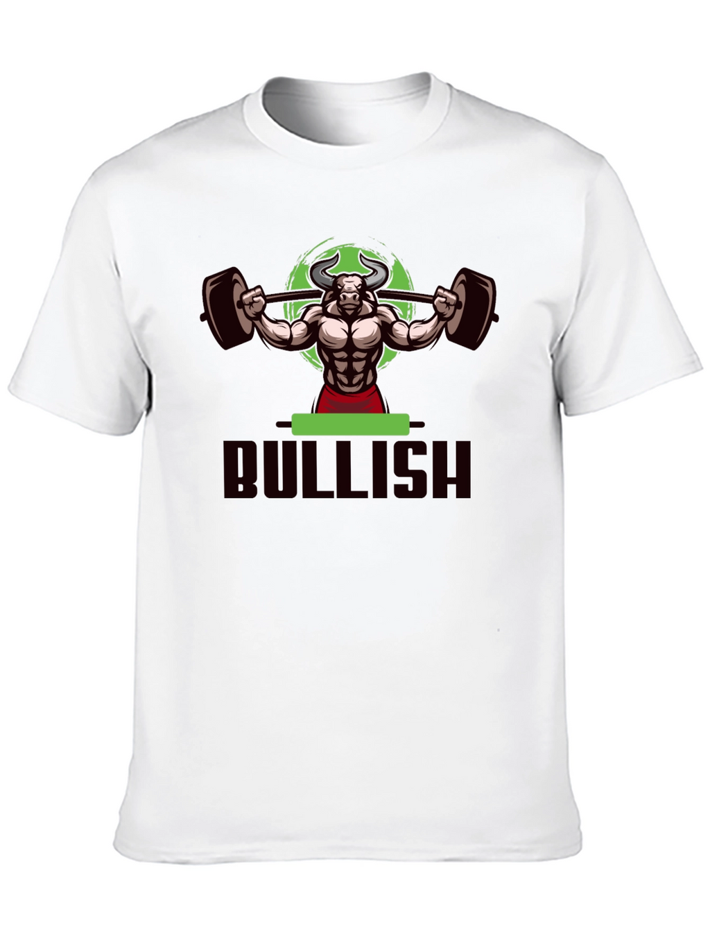 Bullish Weightlifting T-Shirt - Black Cotton Gym Tee