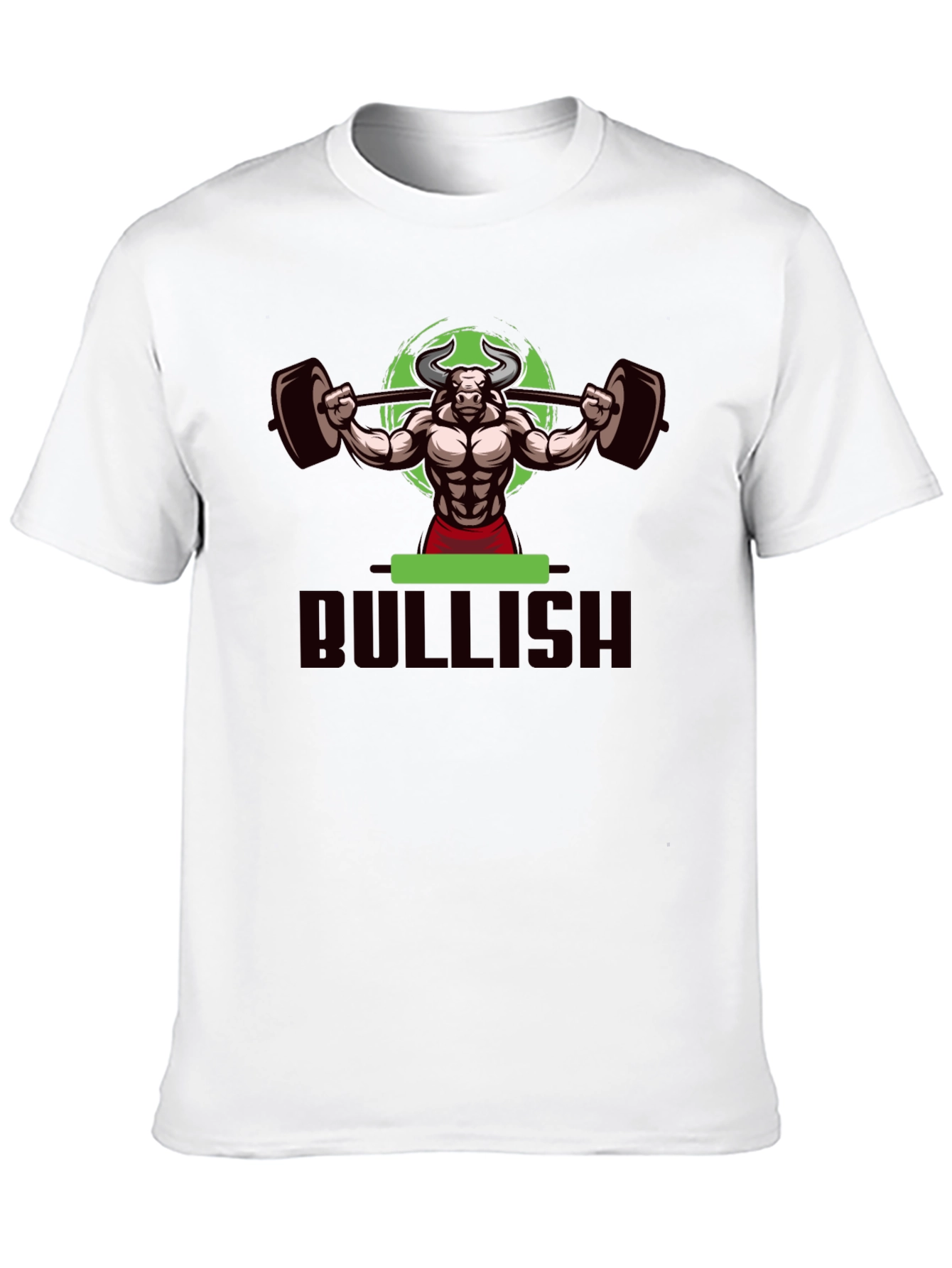 Bullish Weightlifting T-Shirt - Black Cotton Gym Tee