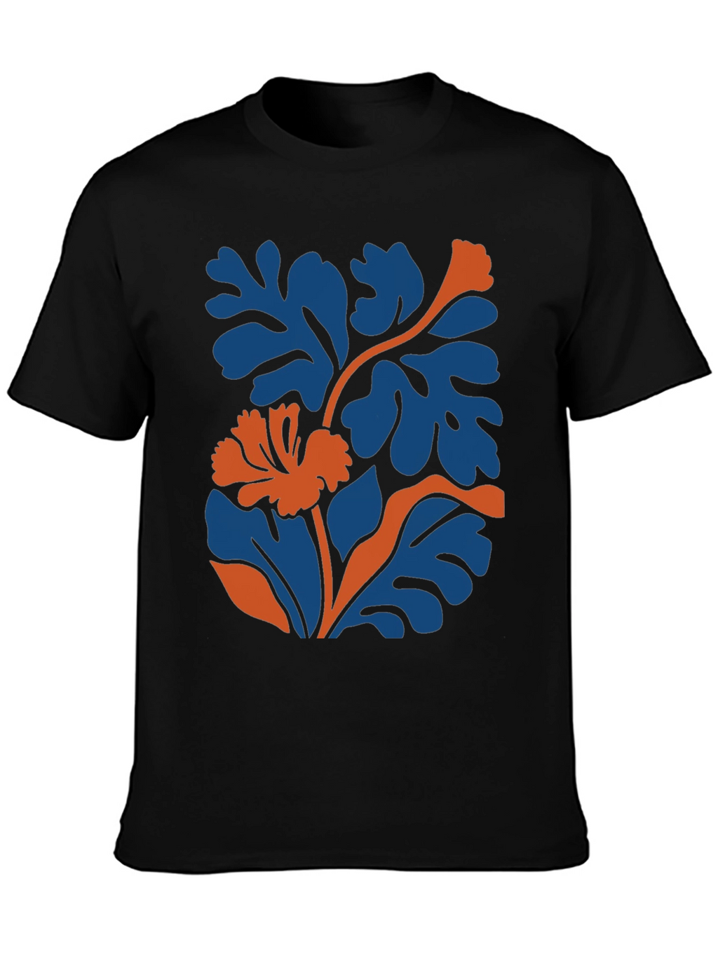 Botanical Graphic Tee - Modern Black T-Shirt
