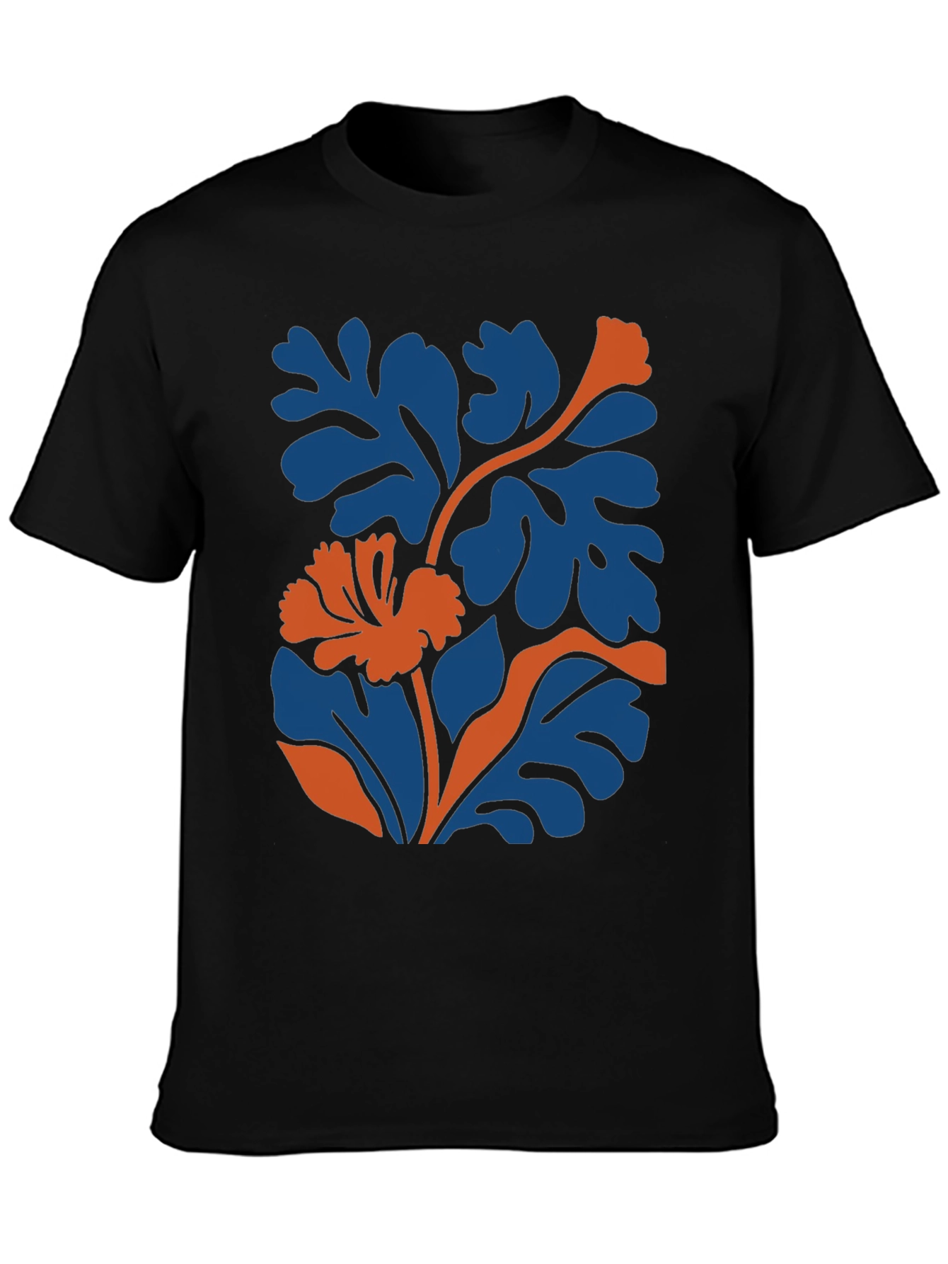 Botanical Graphic Tee - Modern Black T-Shirt