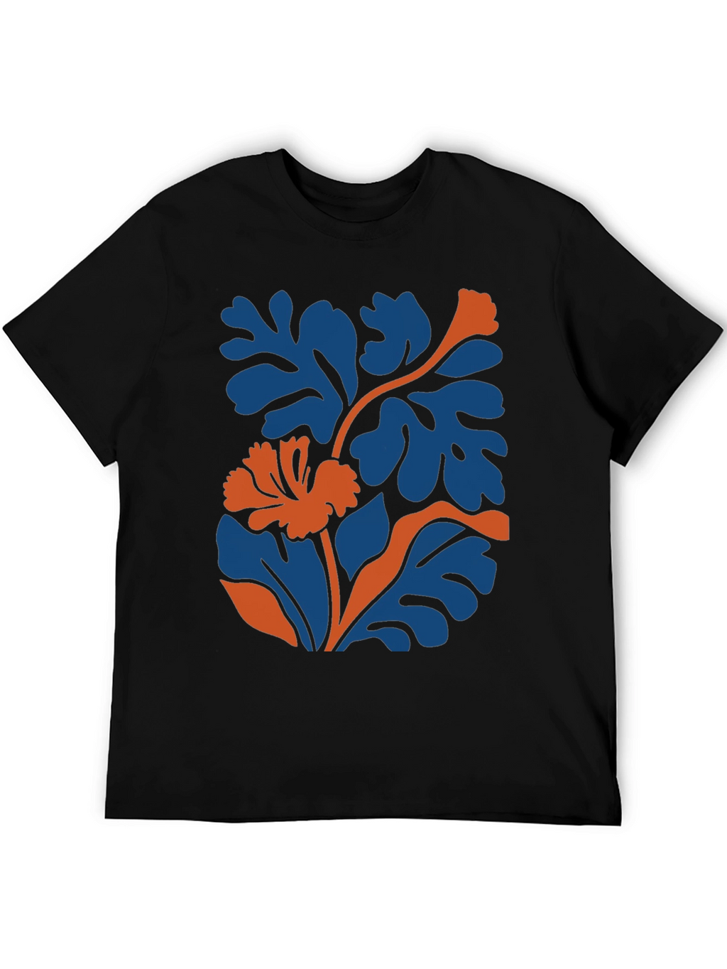 Botanical Graphic Tee - Modern Black T-Shirt