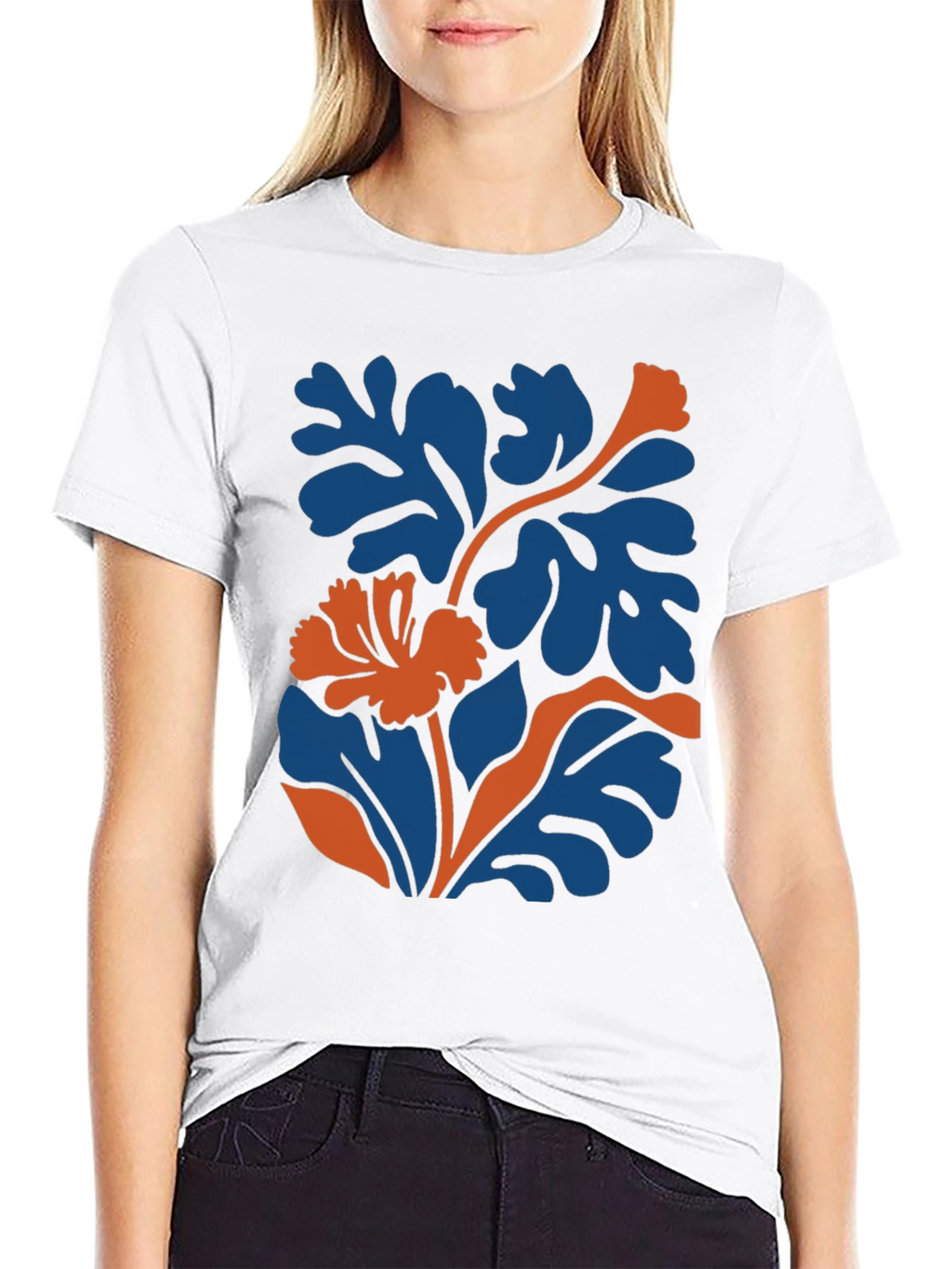 Botanical Graphic Tee - Modern Black T-Shirt