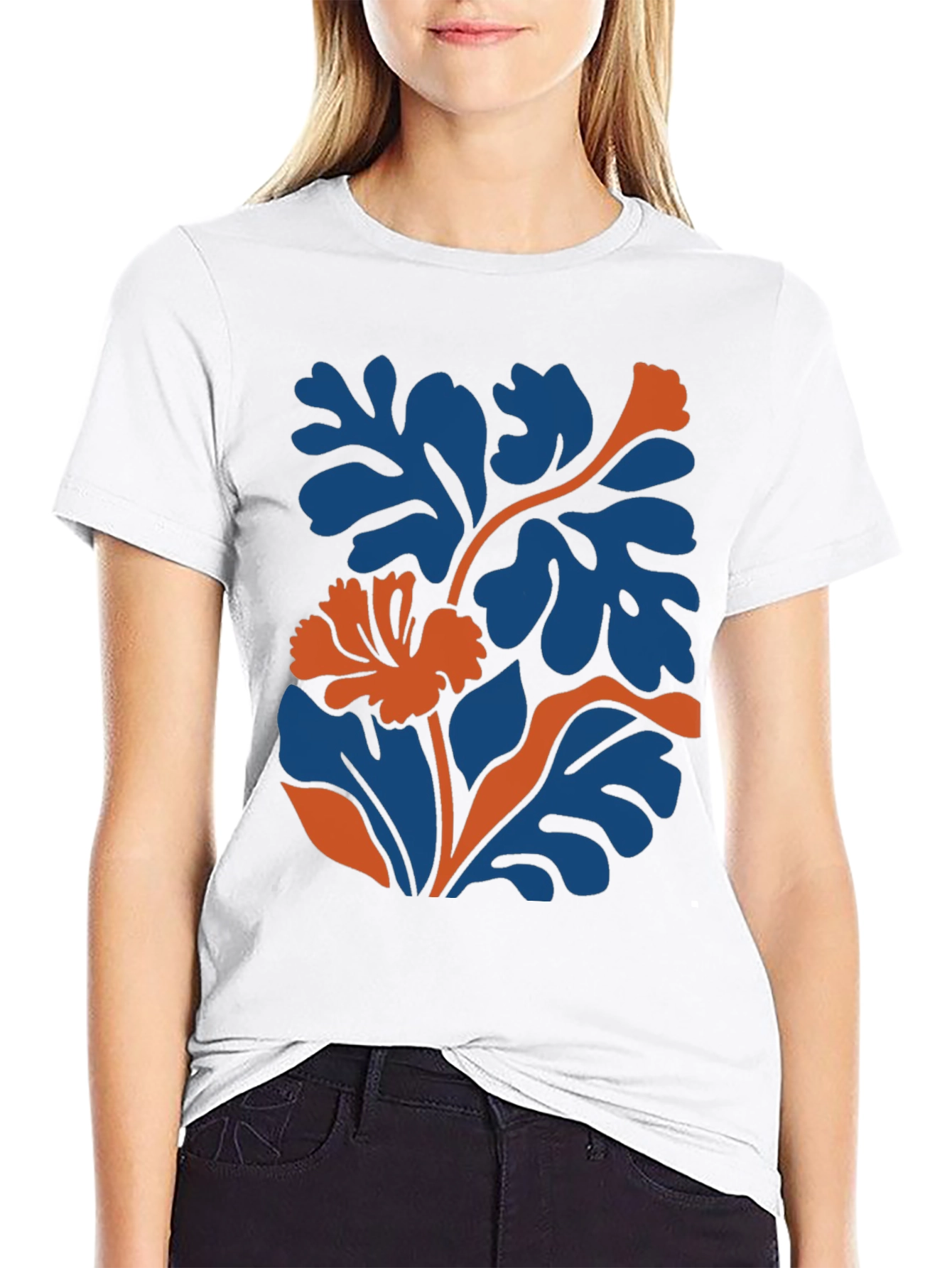 Botanical Graphic Tee - Modern Black T-Shirt