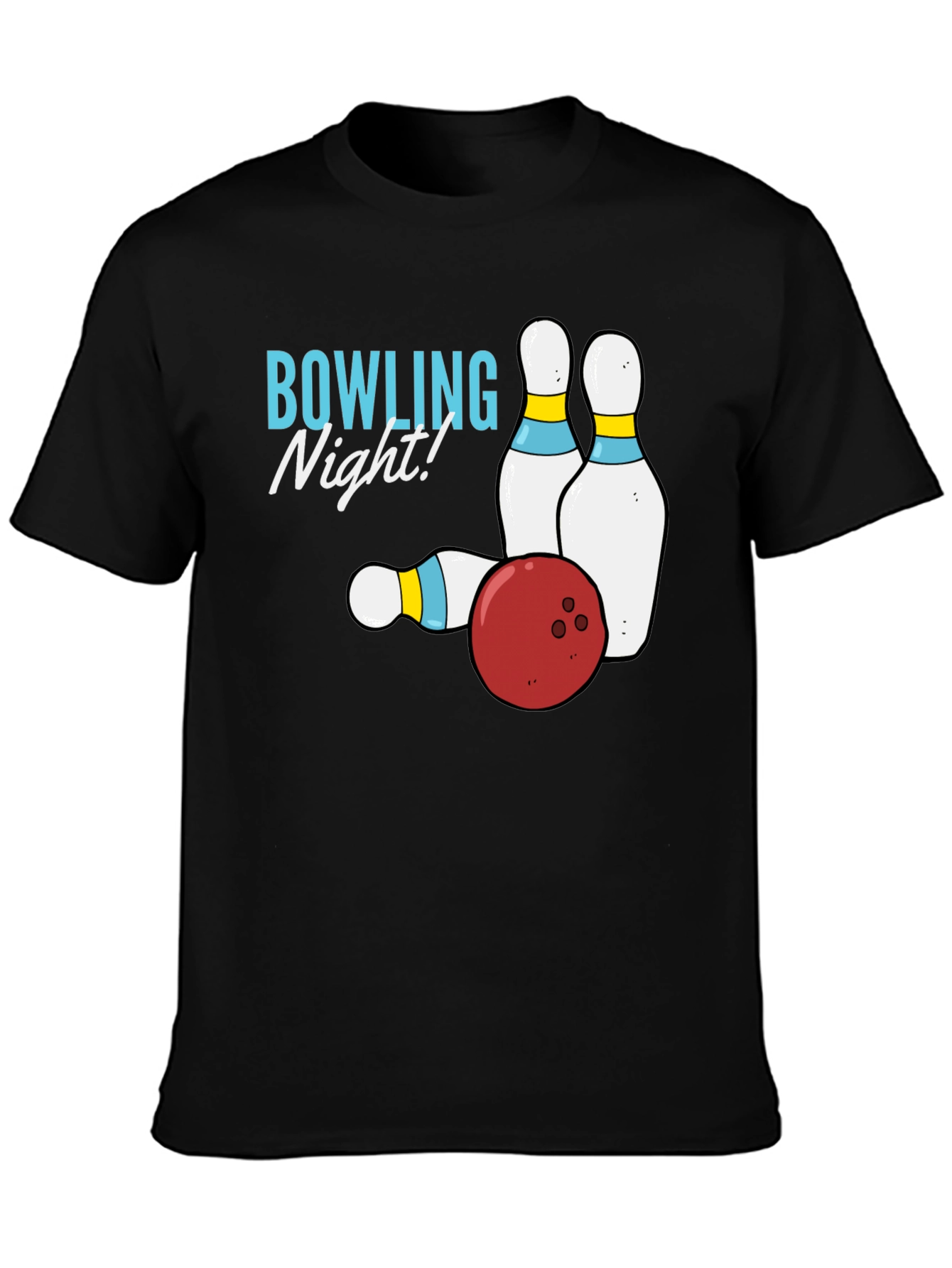 Bowling Night Graphic T-Shirt