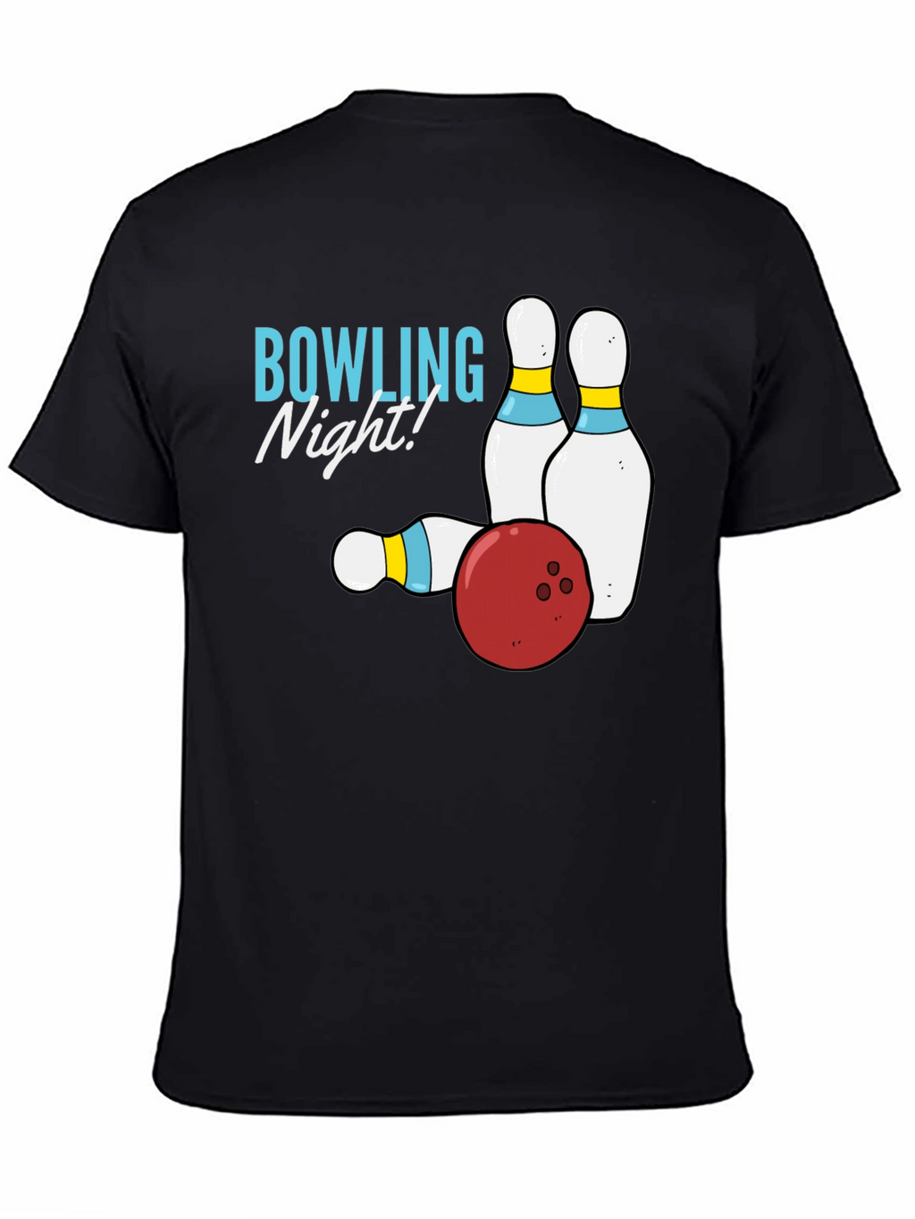 Bowling Night Graphic T-Shirt