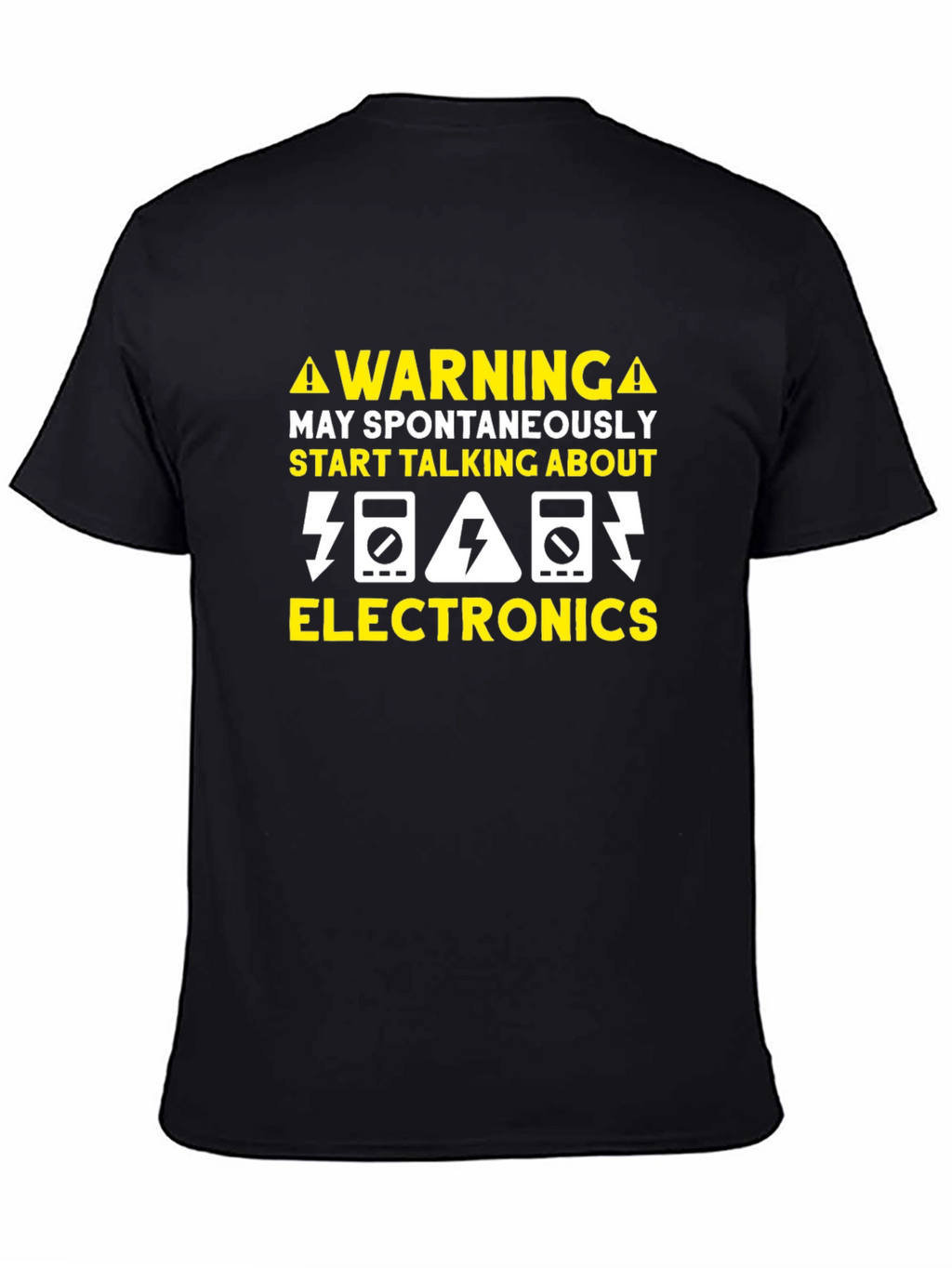 Warning Electronics T-Shirt - Funny Geek Tee