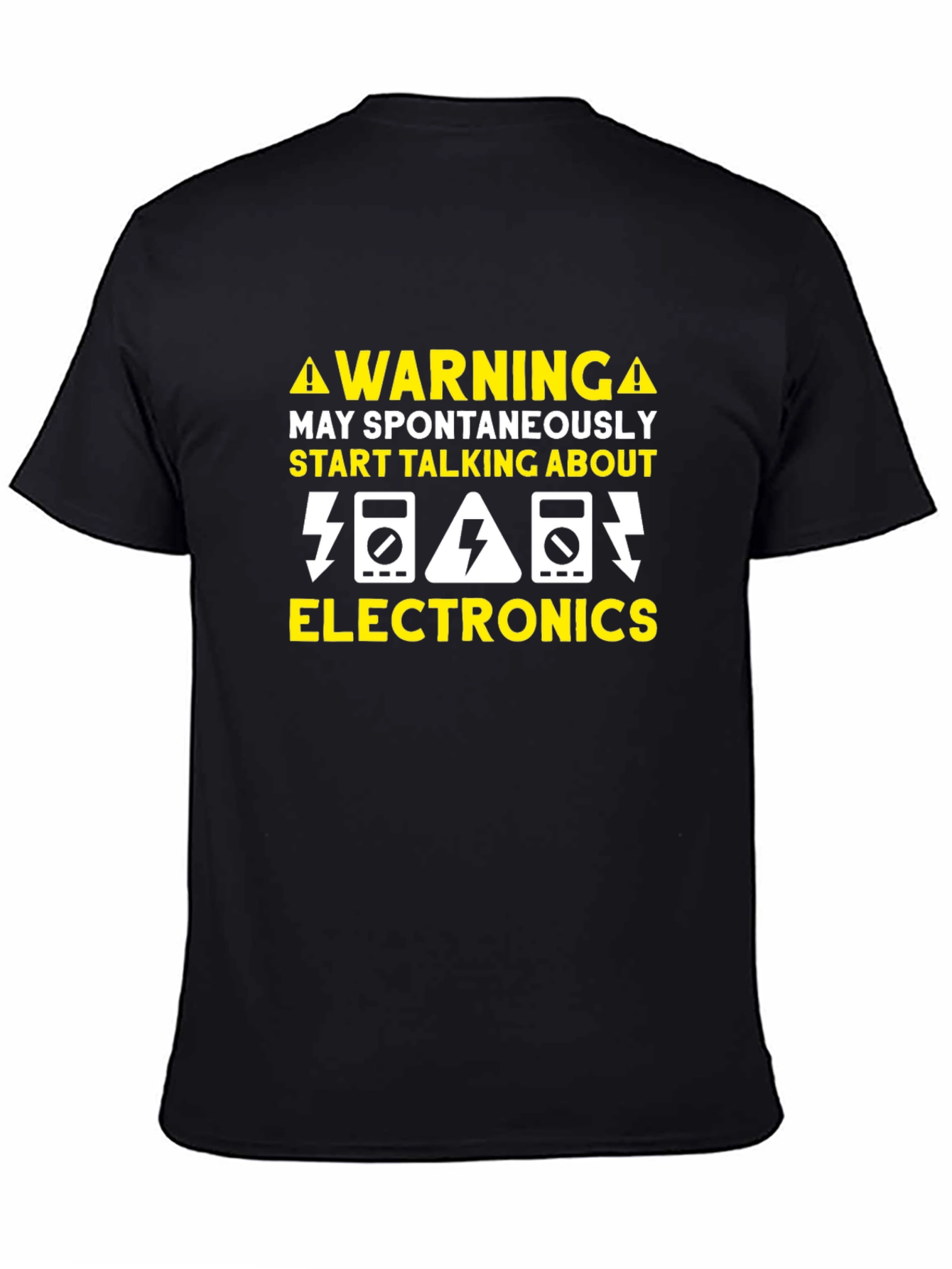 Warning Electronics T-Shirt - Funny Geek Tee