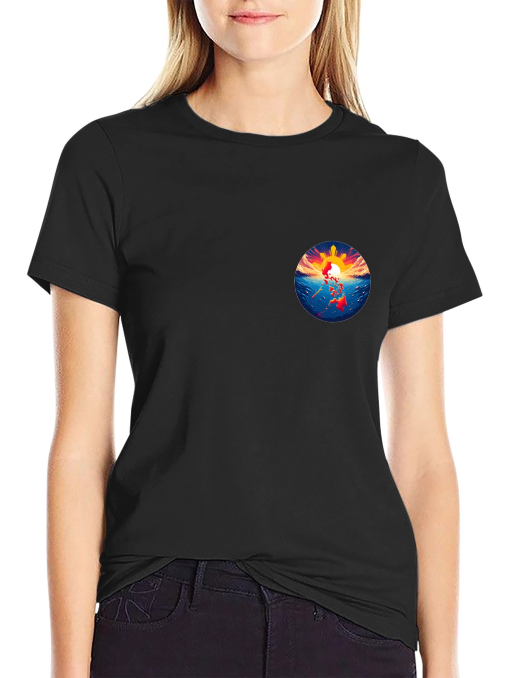 Filipino Pride Graphic Tee - Black