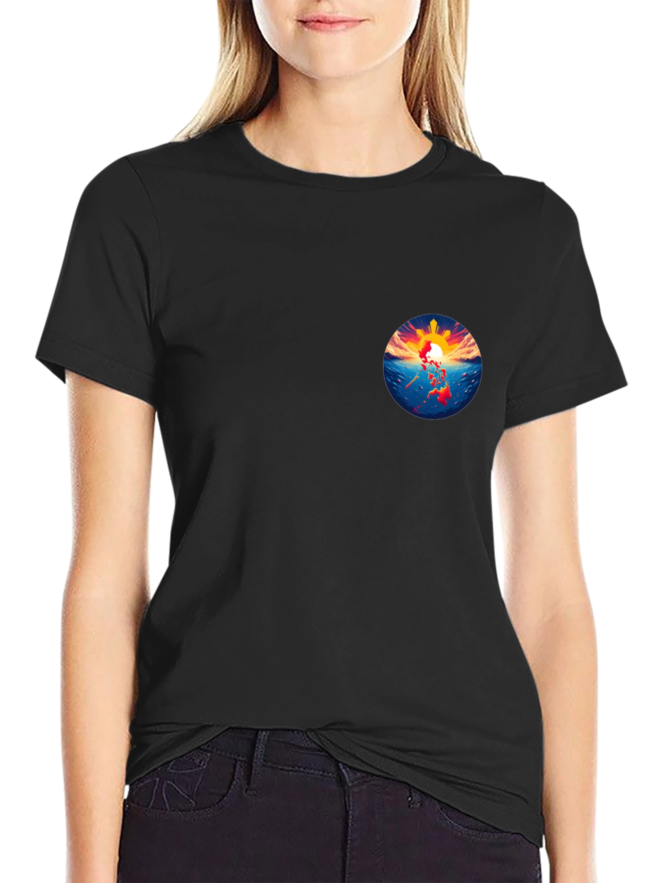 Filipino Pride Graphic Tee - Black