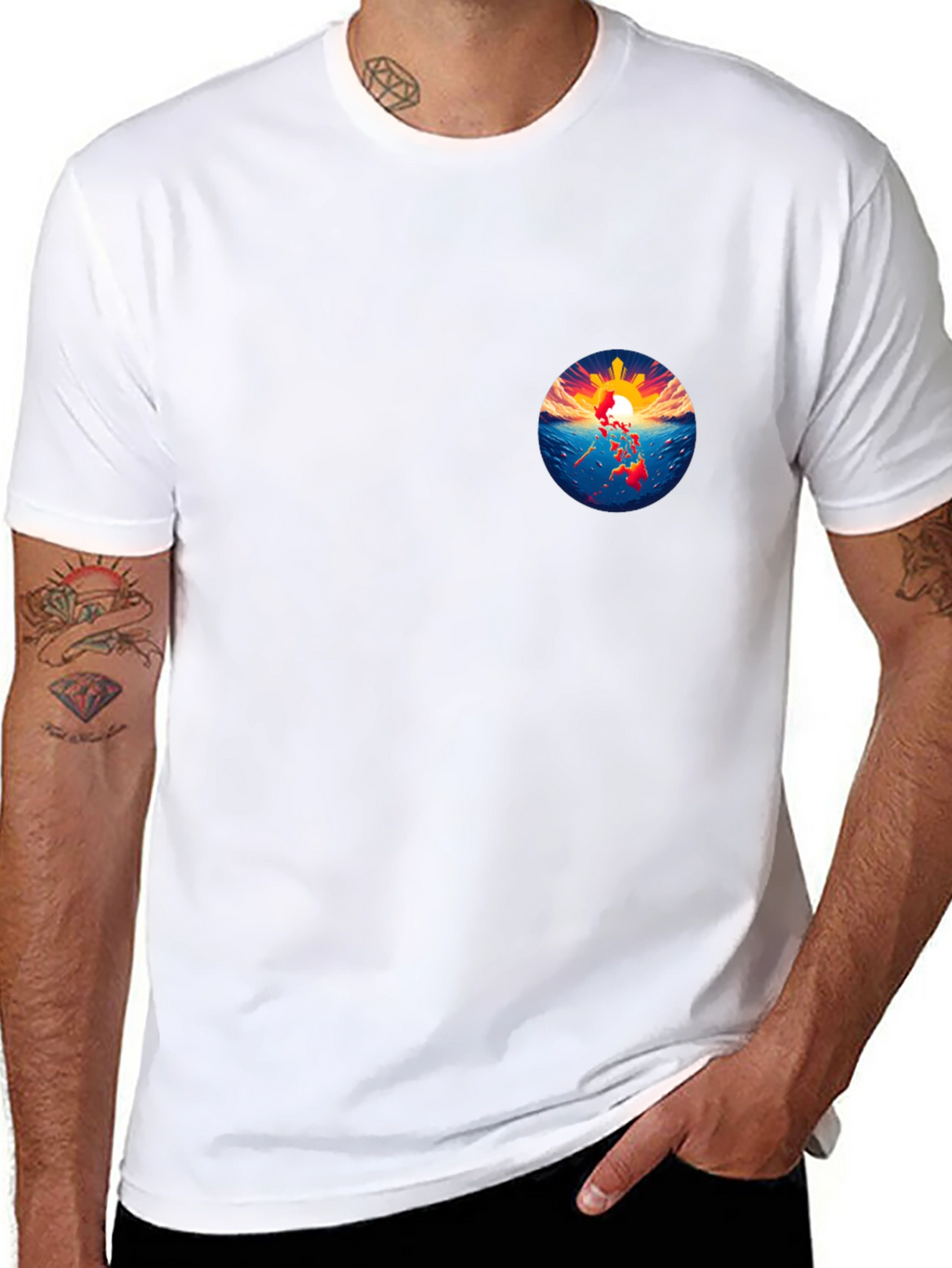 Filipino Pride Graphic Tee - Black