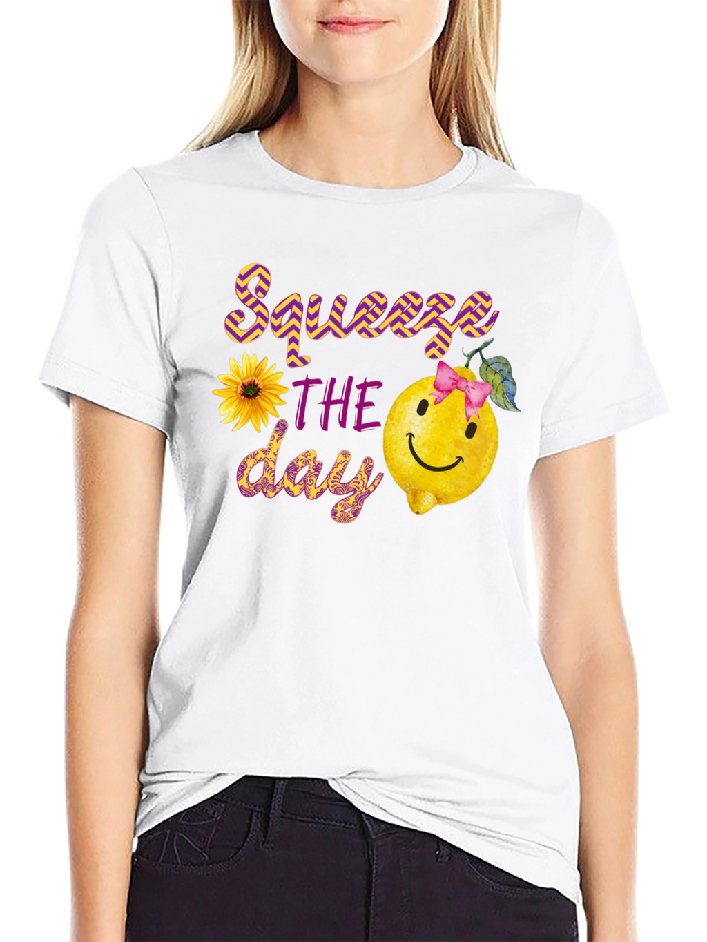 Squeeze the Day Black Graphic Tee