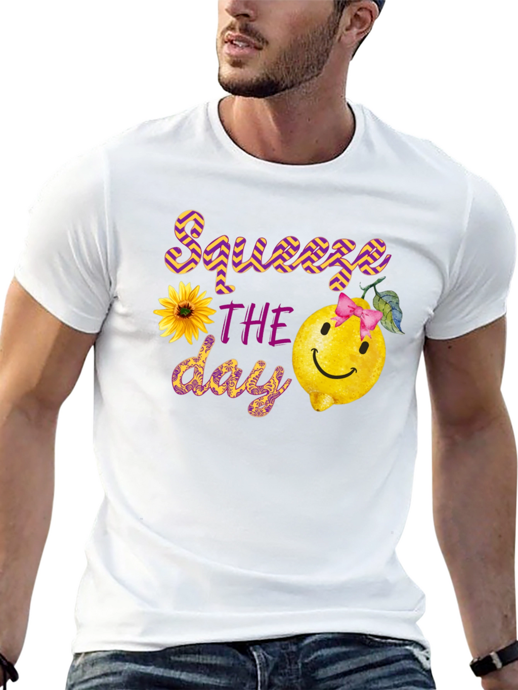 Squeeze the Day Black Graphic Tee