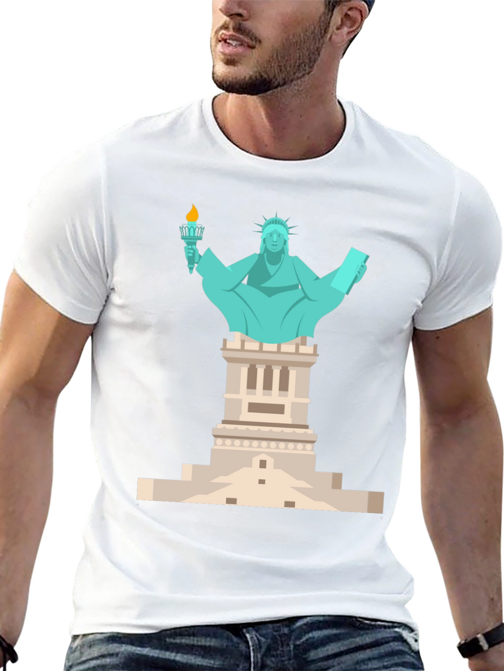 Statue of Liberty Graphic Tee - Patriotic T-Shirt