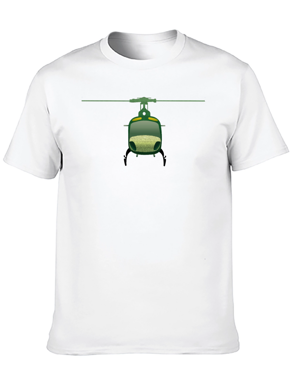 Helicopter Graphic T-Shirt - Black Cotton Tee