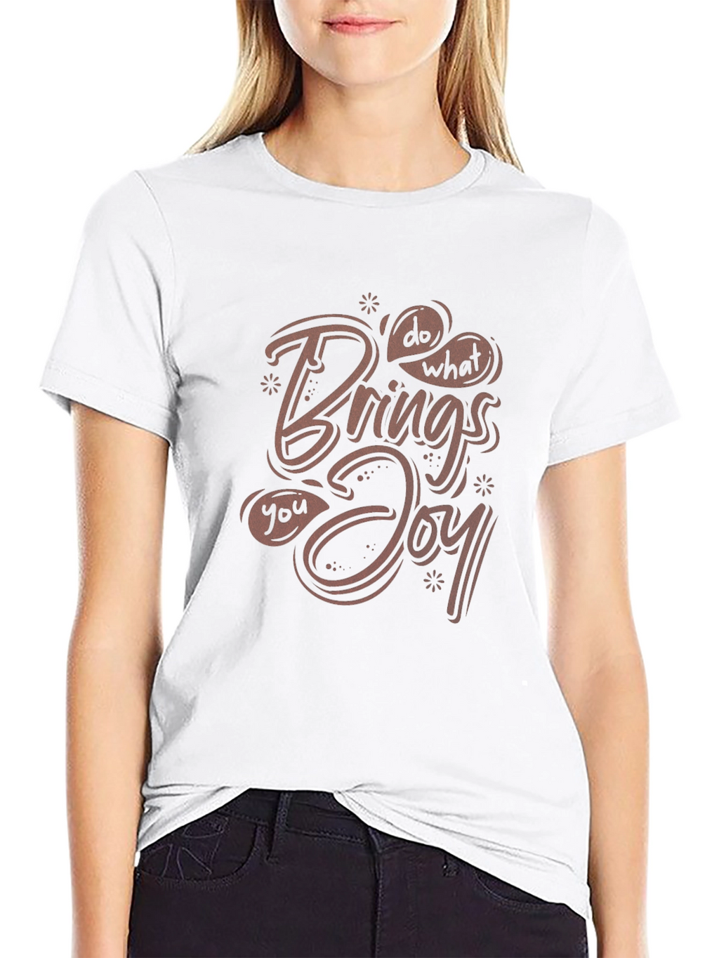 Do What Brings You Joy Graphic Tee - Black