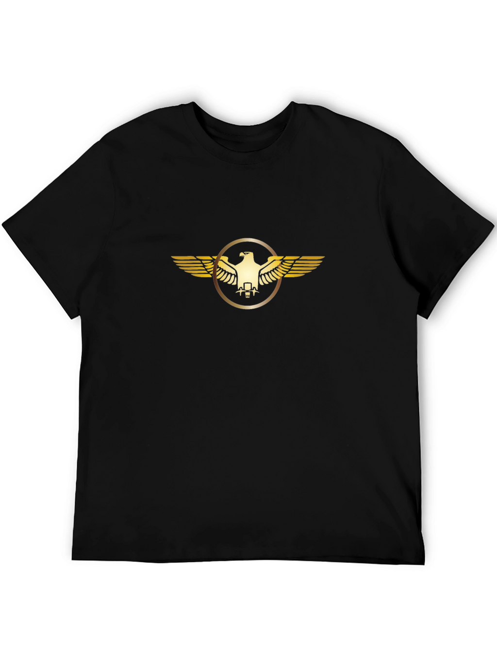 Golden Eagle Emblem Black T-Shirt