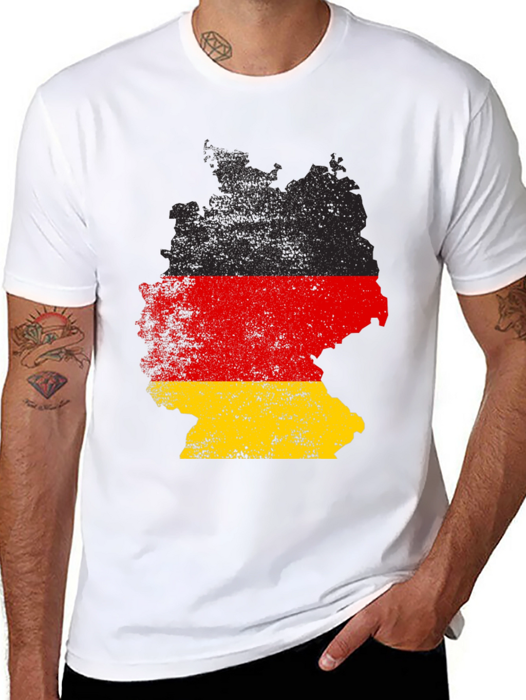 Germany Flag Map T-Shirt - Patriotic Graphic Tee
