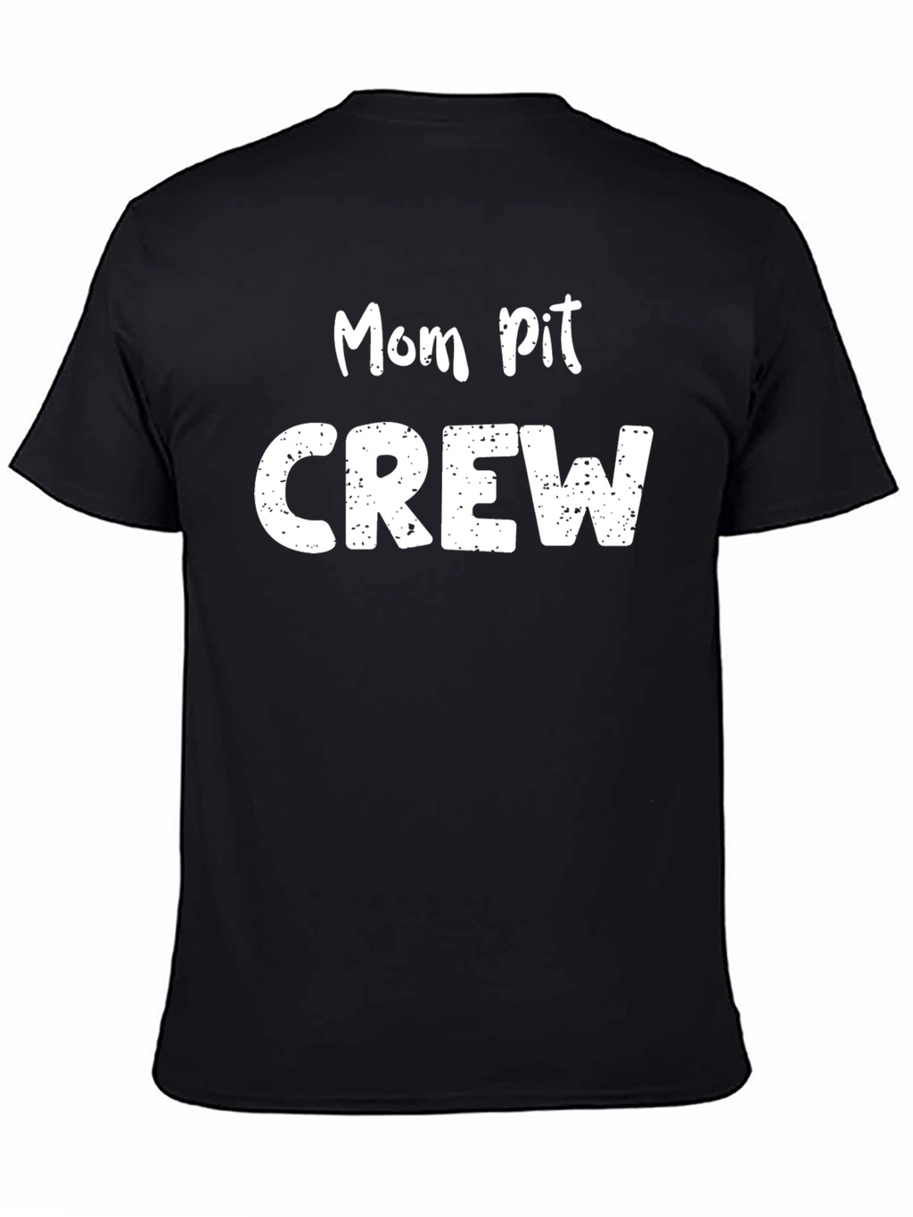 Mom Pit Crew Graphic Tee - Black