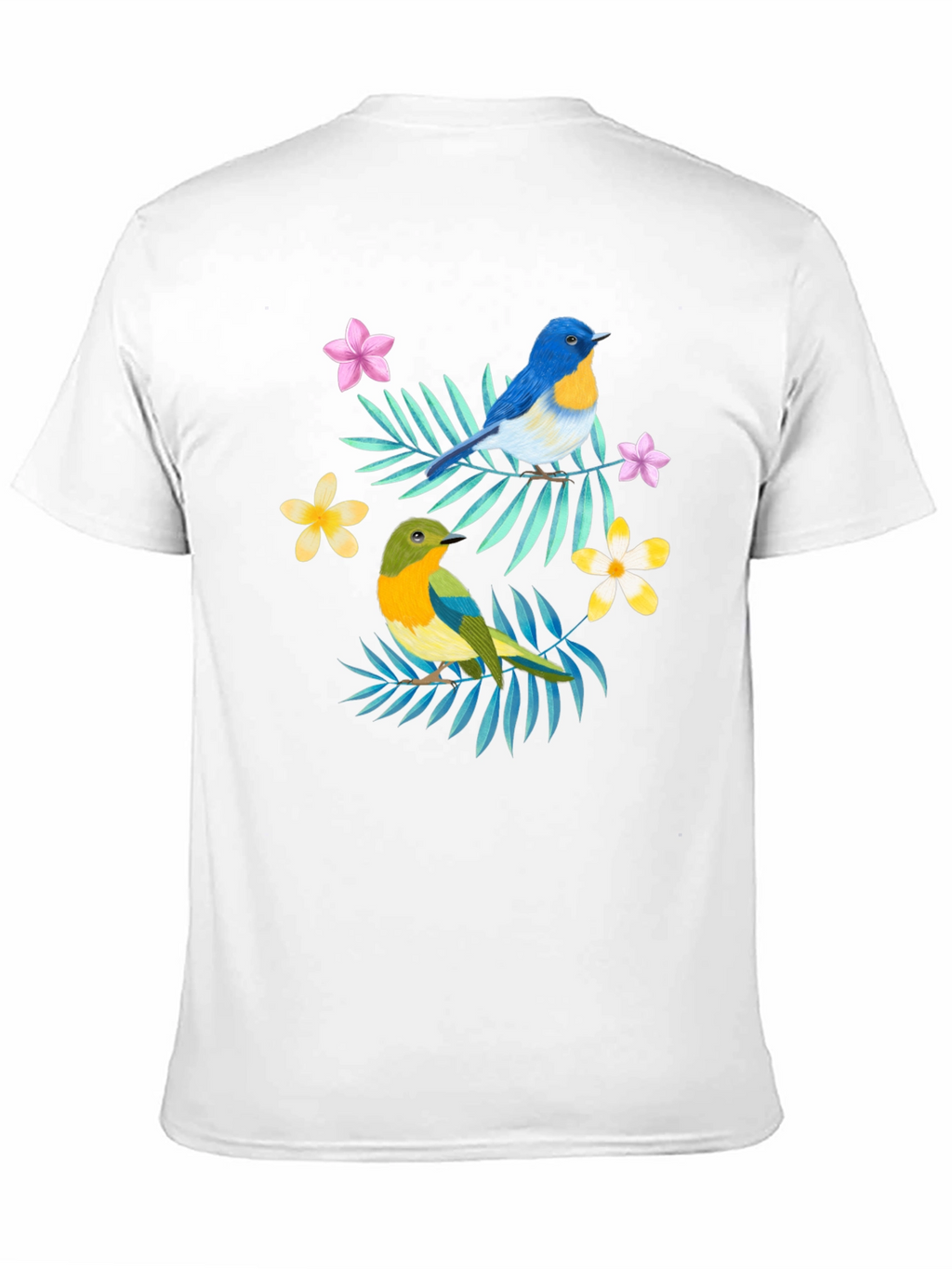 Tropical Bird Graphic Print Tee
