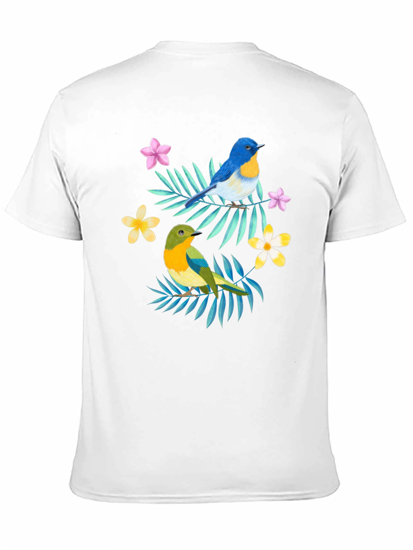 Tropical Bird Graphic Print Tee