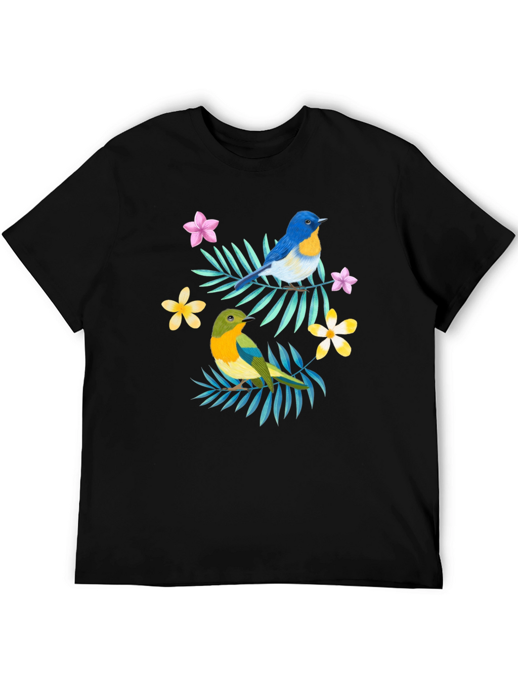 Tropical Bird Graphic Print Tee