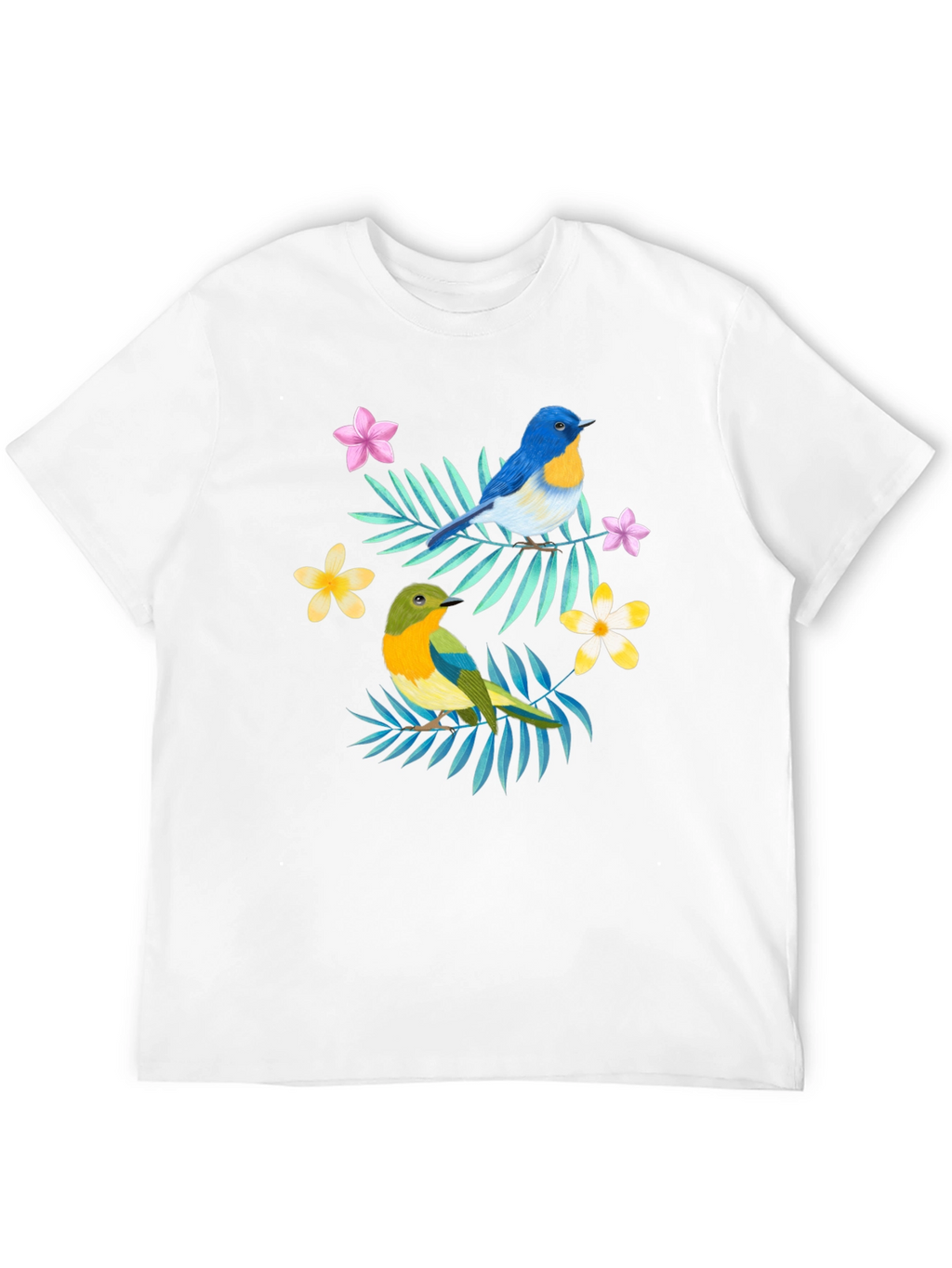 Tropical Bird Graphic Print Tee