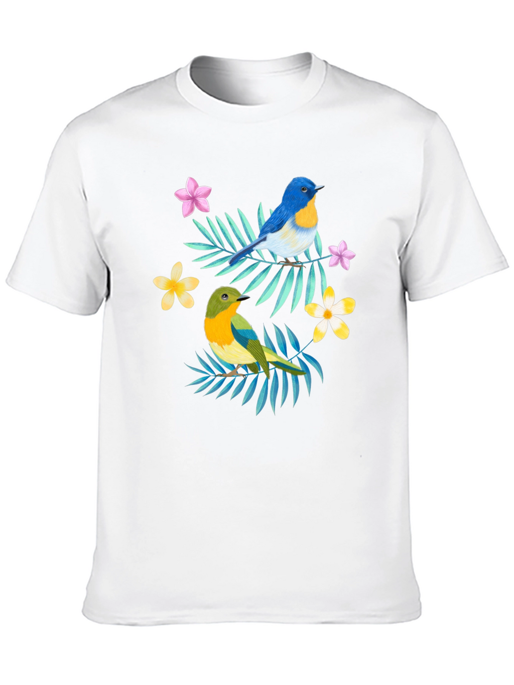 Tropical Bird Graphic Print Tee