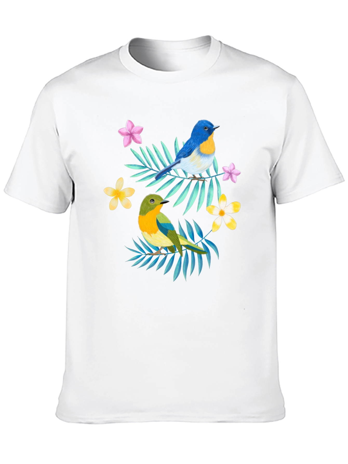 Tropical Bird Graphic Print Tee