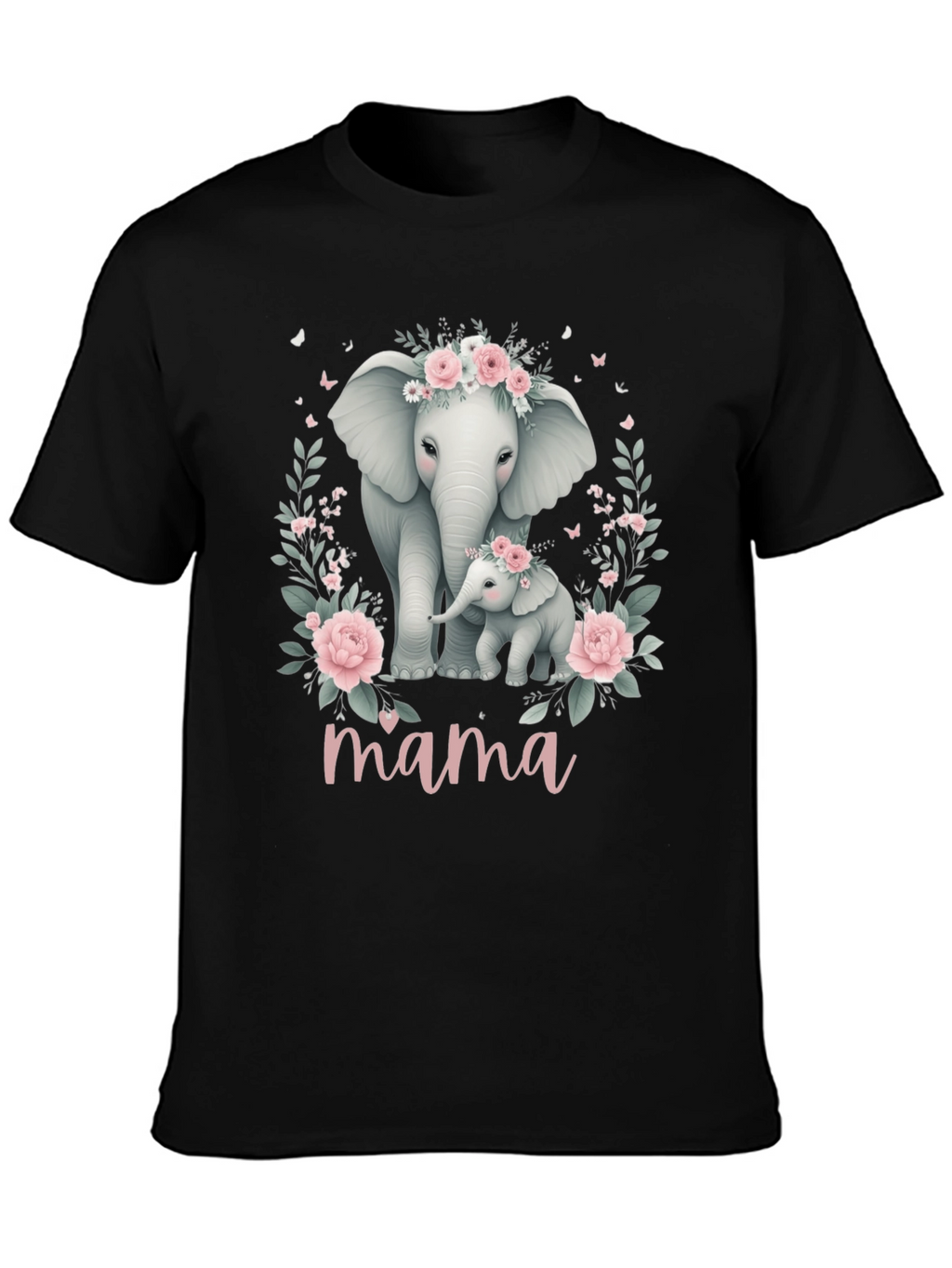 Mama Elephant Floral Tee