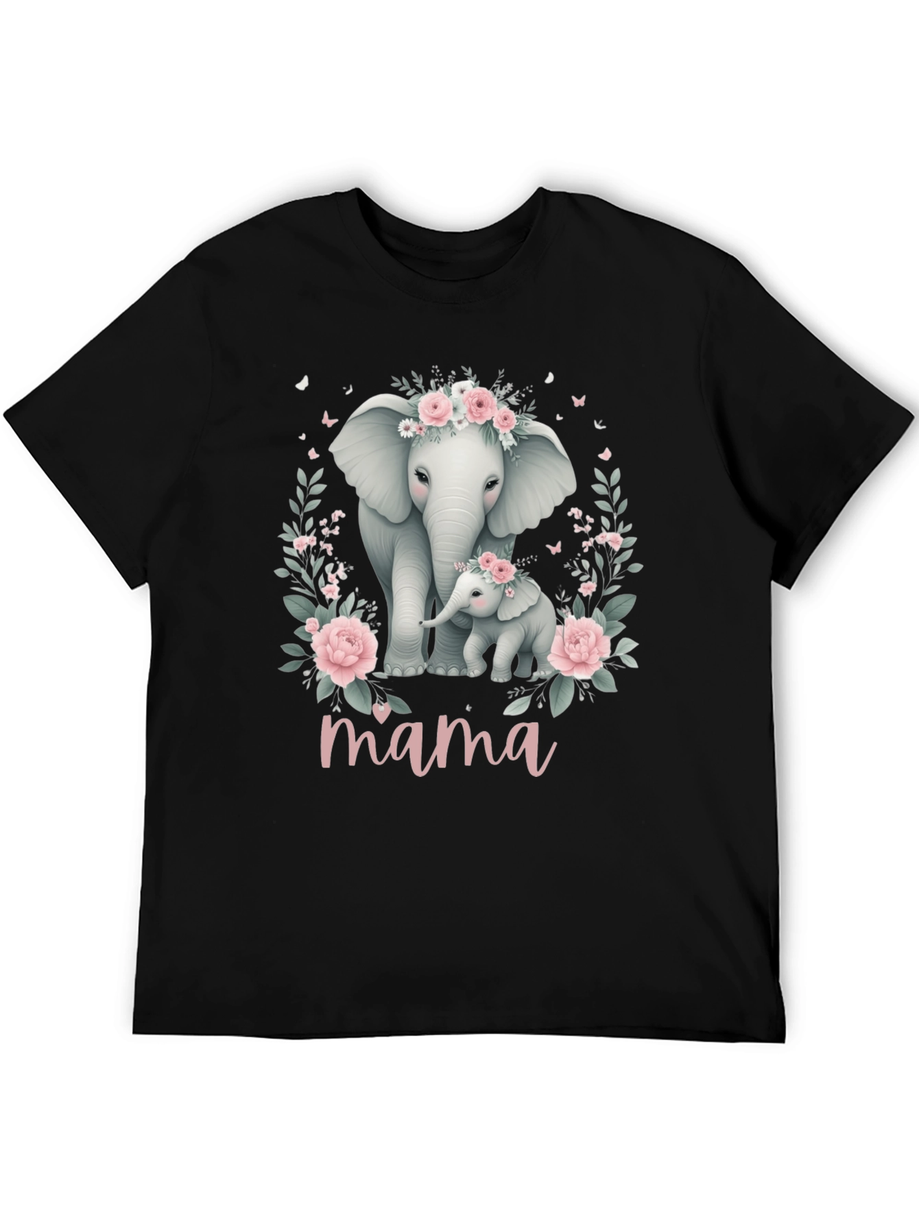 Mama Elephant Floral Tee